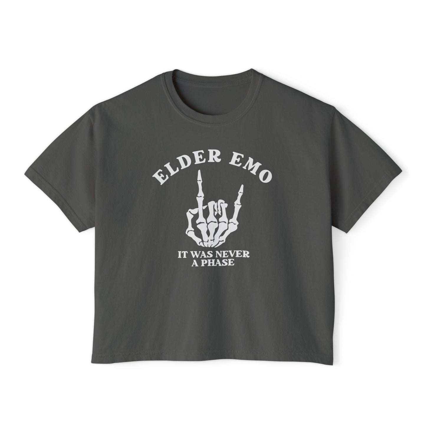 elder emo - comfort colors crop tee