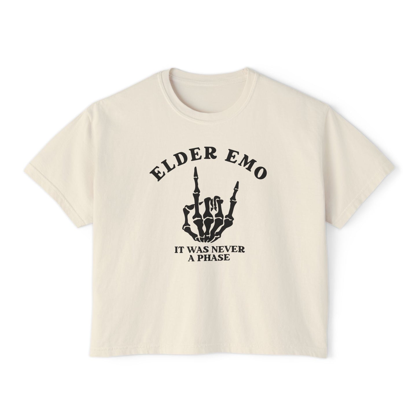 elder emo - comfort colors crop tee