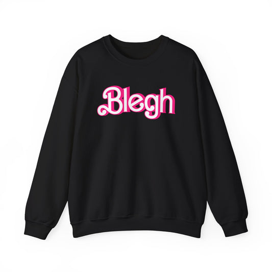 pink blegh - crewneck sweatshirt