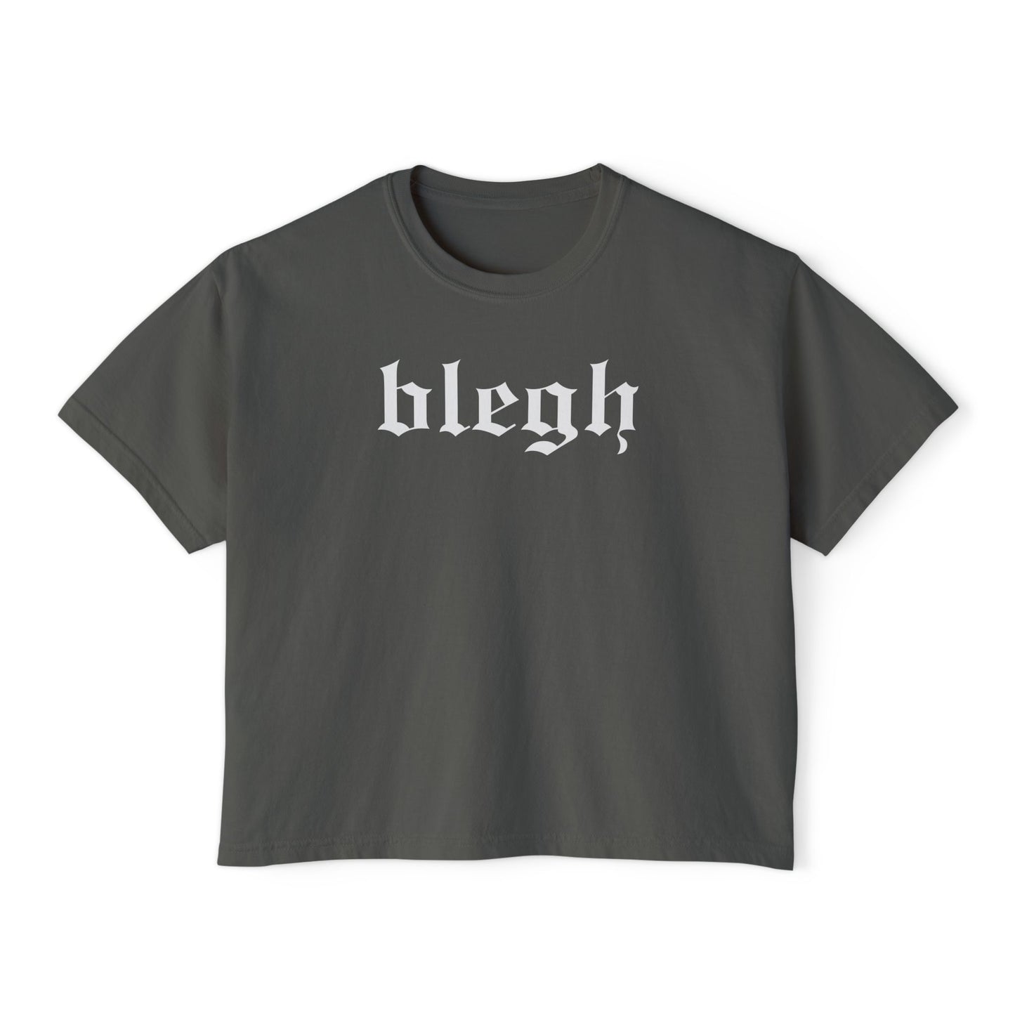 blegh - comfort colors crop tee