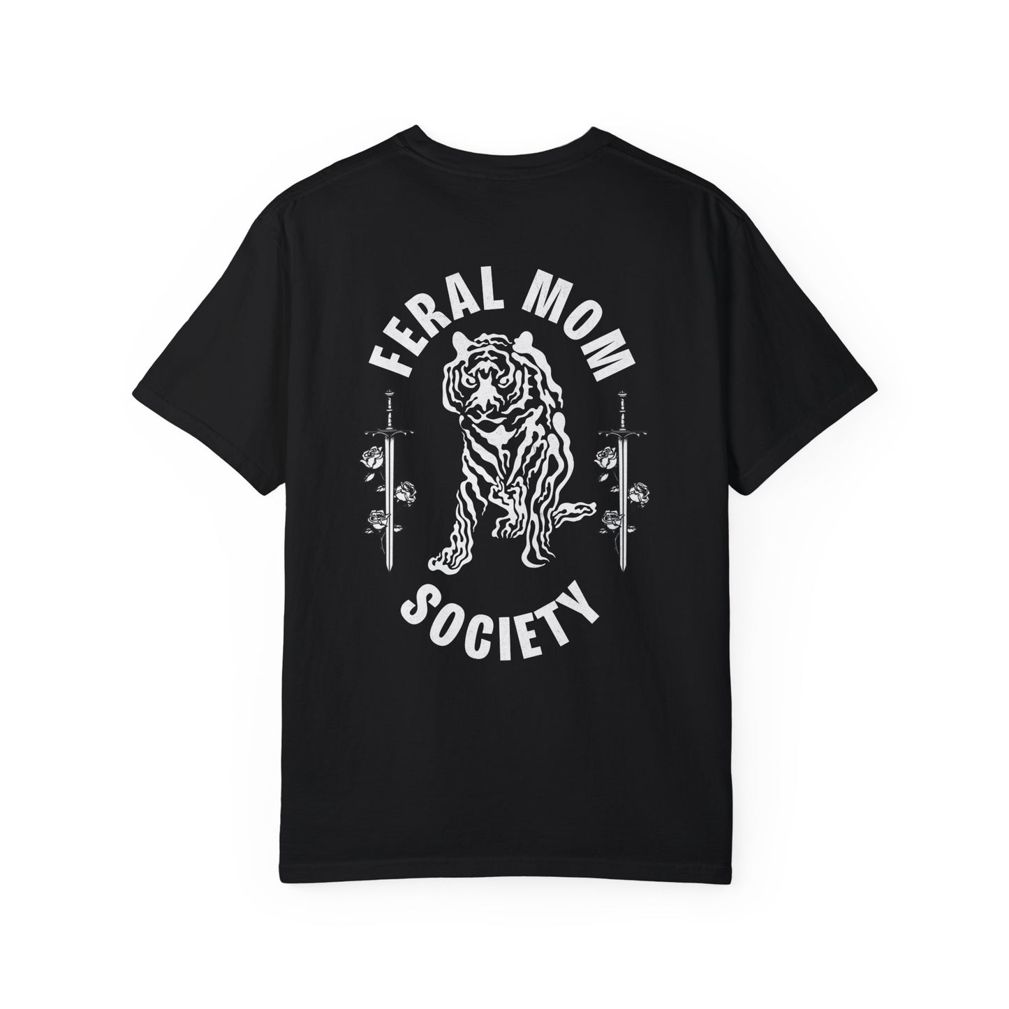 feral mom society - comfort colors tee